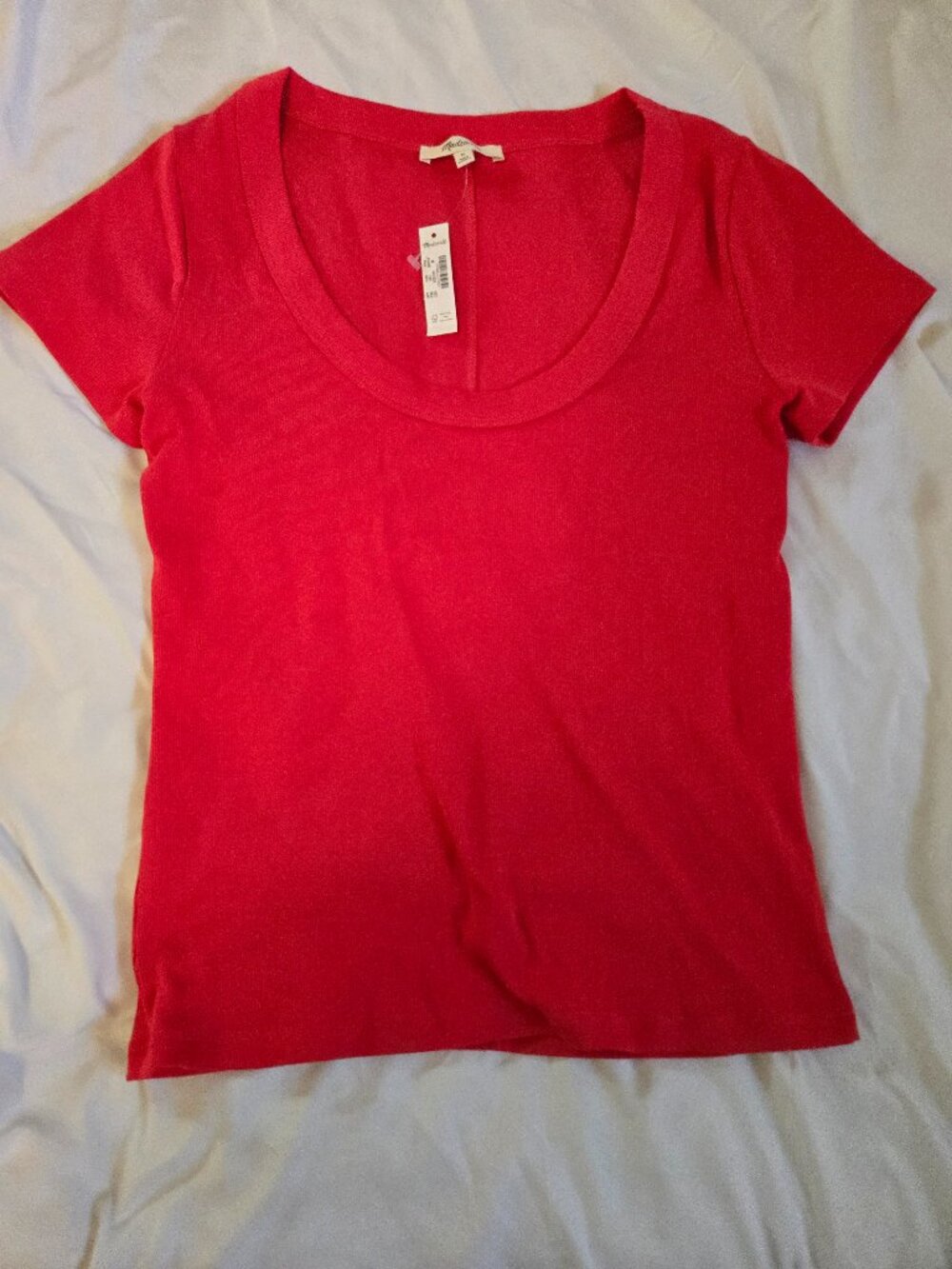 Madewell (Re)generative Cotton Ribbed Scoopneck Tee